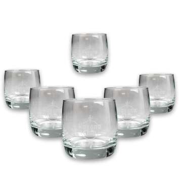 6x Havana Rum Glass Tumbler 310ml Club 7