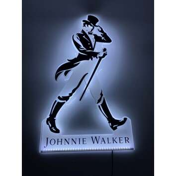 1x Johnnie Walker Whiskey neon sign male logo b/w 70 x 39...