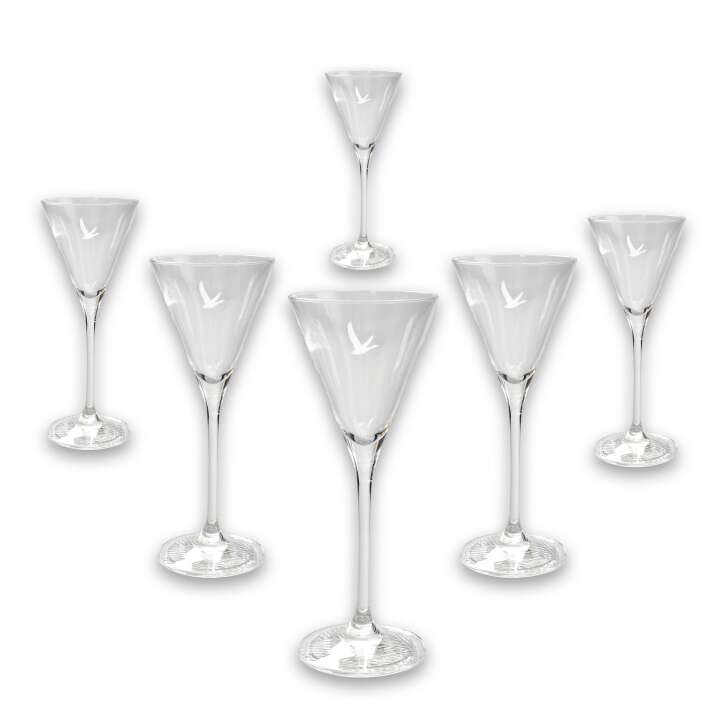 6x Grey Goose Vodka Glass Le Fizz  Riffle  Base