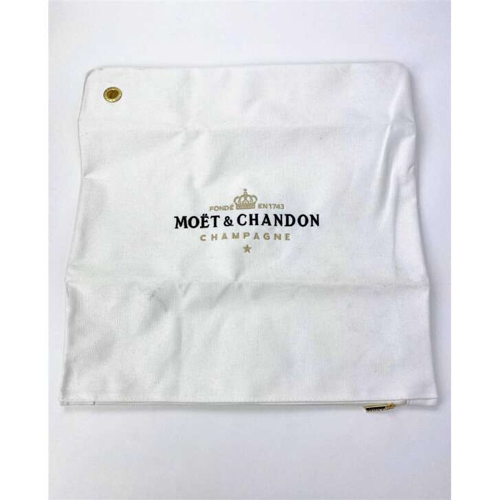 1x Moet Chandon Champagne cushion cover embroidered with eyelet 45 x 45 cm