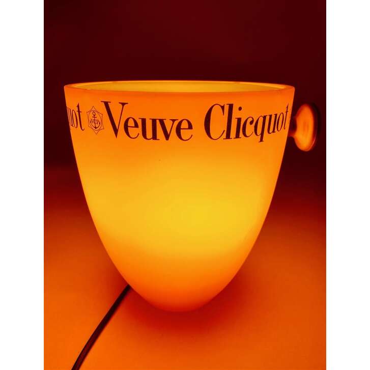 1x Veuve Clicquot champagne lamp in orange cooler