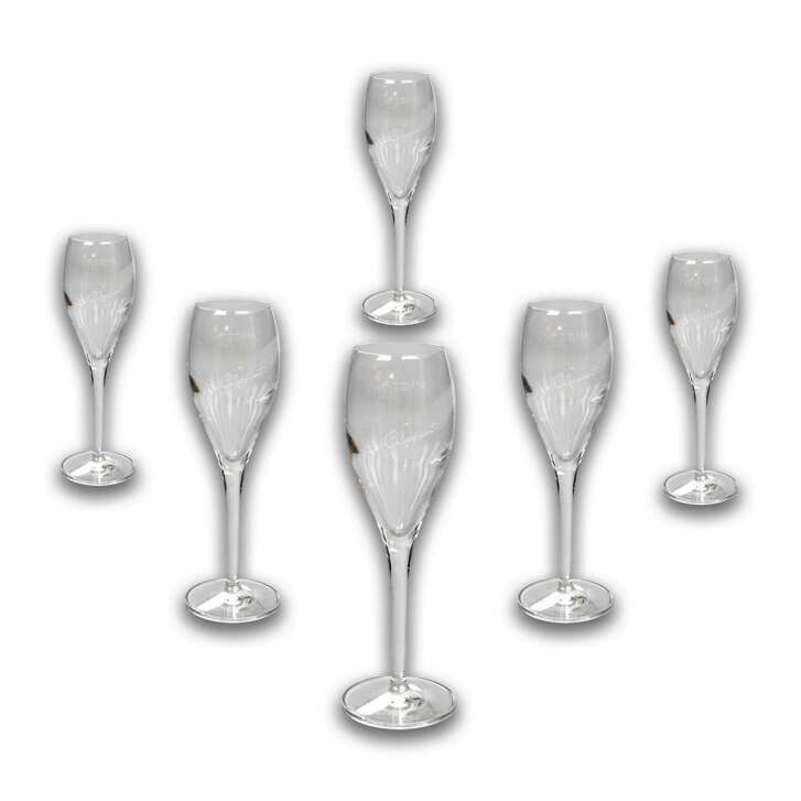 6x Veuve Clicquot Champagne Glass Flute So Clicquot