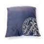 1x Taittinger Champagne cushion blue embroidered 35 x 35 cm