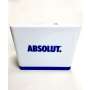 1x Absolut Vodka cooler 10l white blue ice box