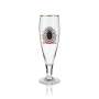 6x Angel Beer Glass 0,3l Exclusive Goblet Glasses Set Gold Rim Brewery Gastro
