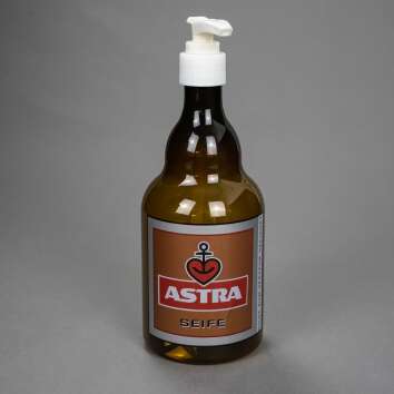 1x Astra beer soap dispenser plastic beer bottle