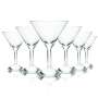 6x Absolut Glass 0,16l Martini Bowl Glasses Aperitif Vodka Gastro Longdrink Bar