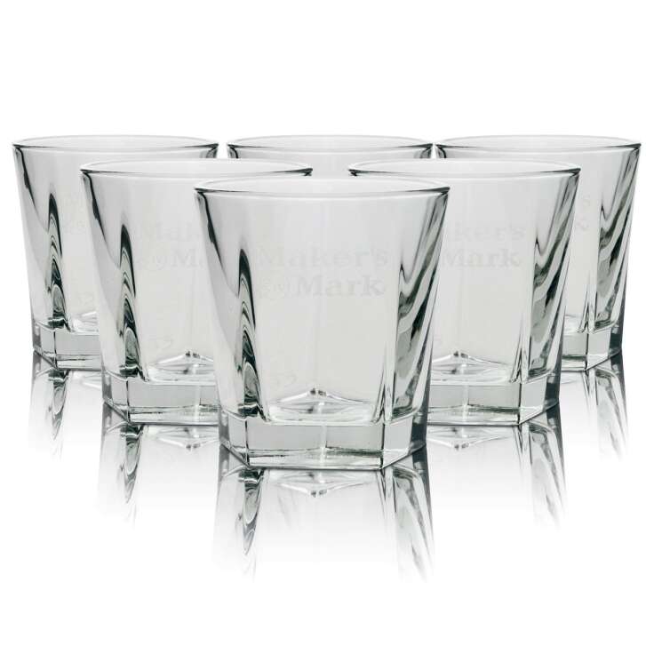 Makers Mark Glass Tumbler 0,3l Whiskey Longdrink Glasses Gastro Pub Bourbon Bar