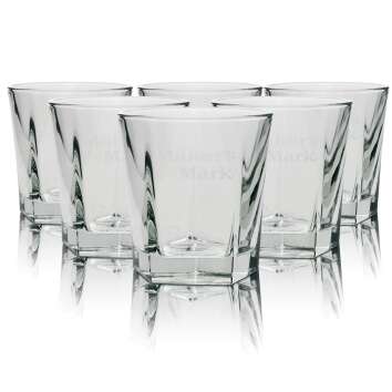 6x Makers Mark Glass Tumbler 0,3l Whiskey Longdrink...