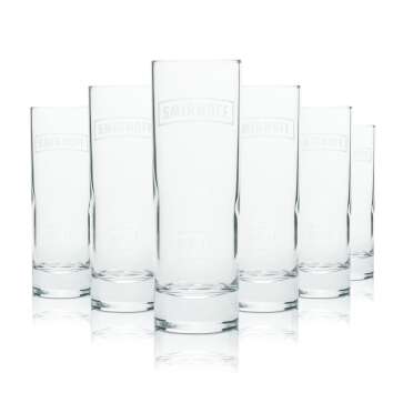 12x Smirnoff Glass 0,2l Longdrink Glasses Round Gastro...