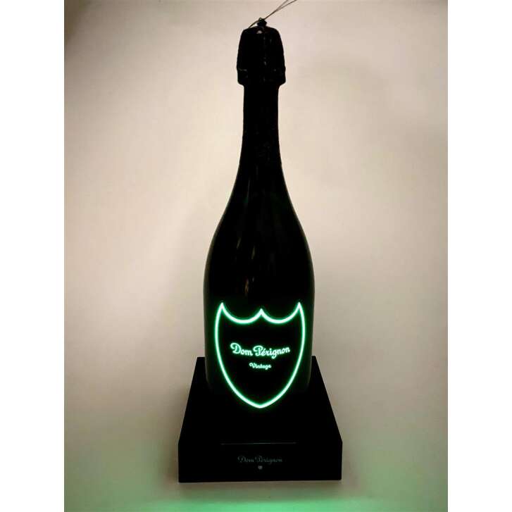 1x Dom Perignon champagne show bottle 0.7l Lumi old design with stand
