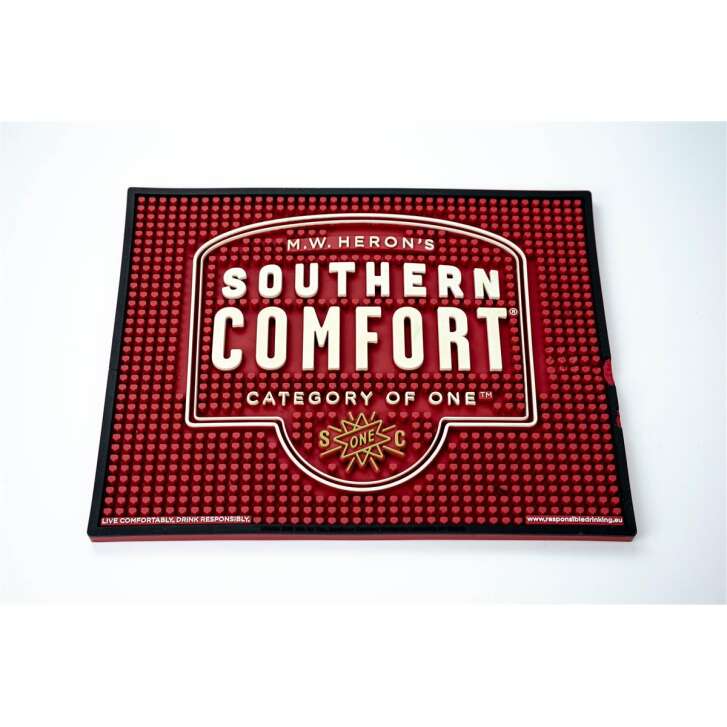 1x Southern Comfort whiskey bar mat large red 35 x 27