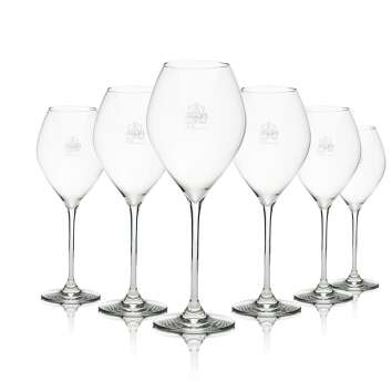 6x Veuve Clicquot champagne glass flute new with logo and...