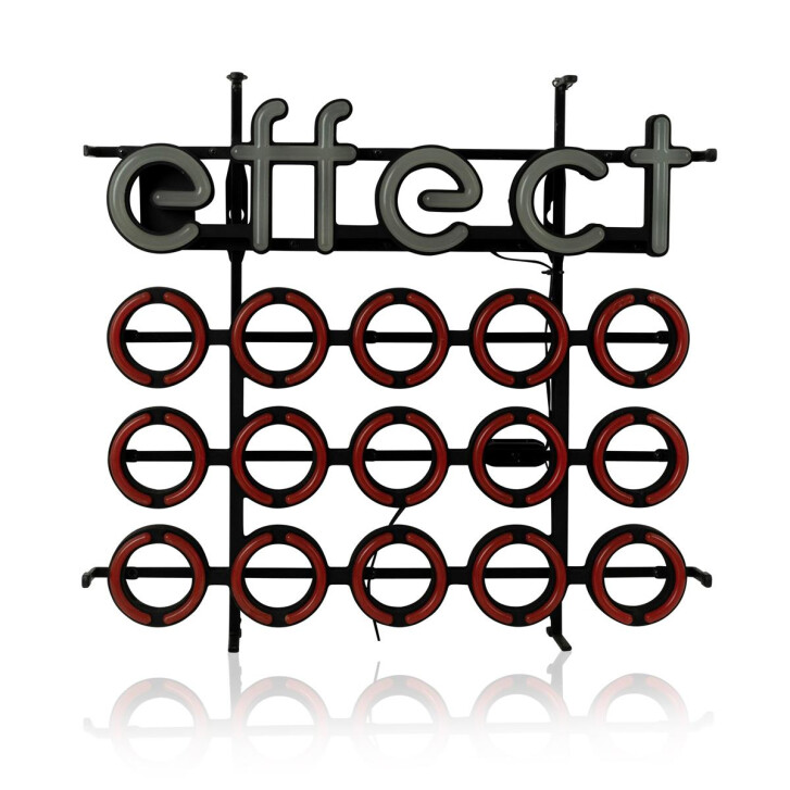 1x Effect Energy Neon Sign LED Neon Sign Red Circles