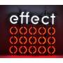 1x Effect Energy neon sign LED neon sign red circles