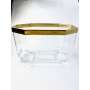 1x Louis Roederer Champagne cooler Jeroboam transparent gold rim