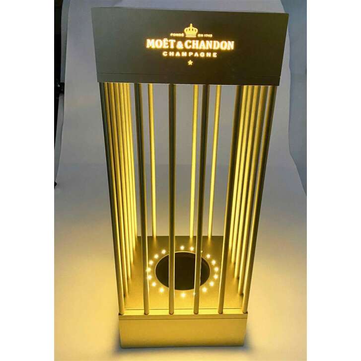 1x Moët & Chandon Champagne Cage Gold 1.5L LED