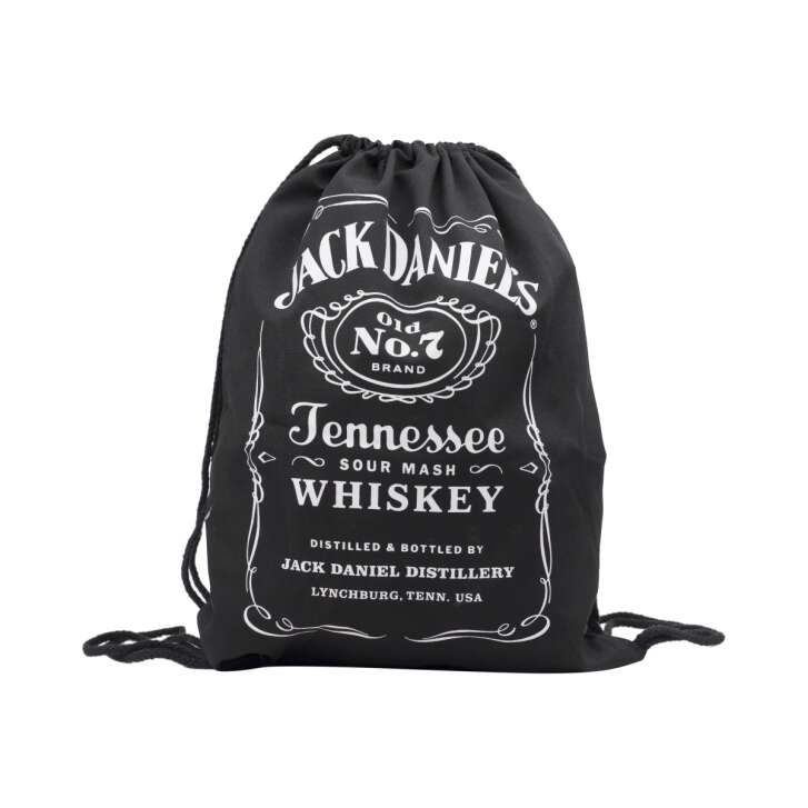 Jack Daniels whiskey jute bag backpack festival logo original bag fabric
