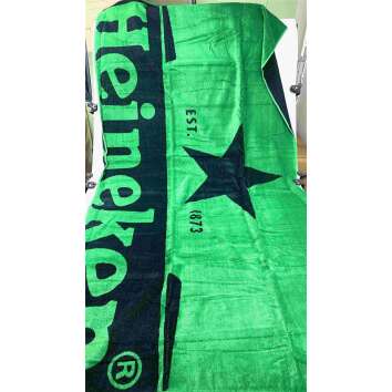 1x Heineken beer towel beach green 180 x 100