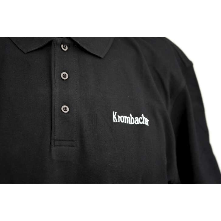 1x Krombacher beer polo shirt, black, size L