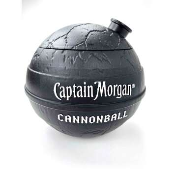 1x Captain Morgan rum cooler Cannonball black rough