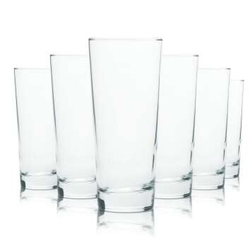 6x Teinacher glass 0.3l tumbler long drink glasses Gastro...