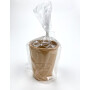 1x Krombacher beer cube mug, brown