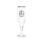 6x Krombacher glass 0.3l goblet tulip pilsner glasses gold rim Gastro beer brewery