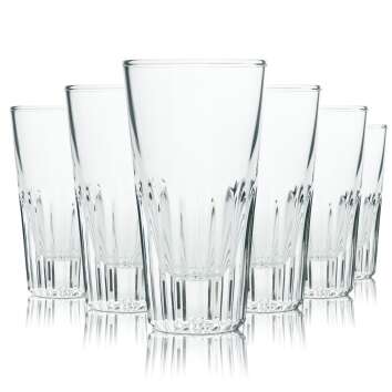 6x Bromioli glass 0.16l tumbler contour glasses Rocco...