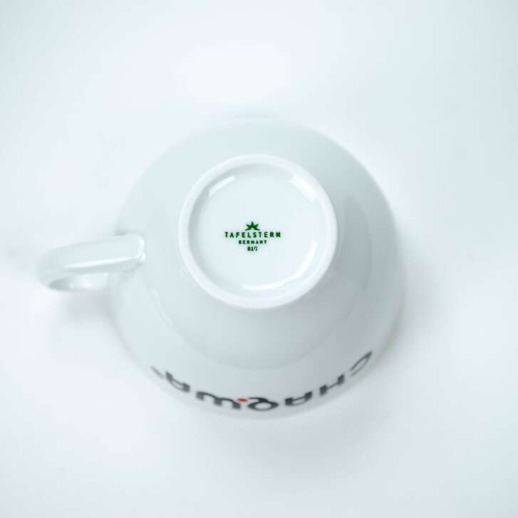 1x Chaqwa coffee cup, white, 0.35 l, cappuccino