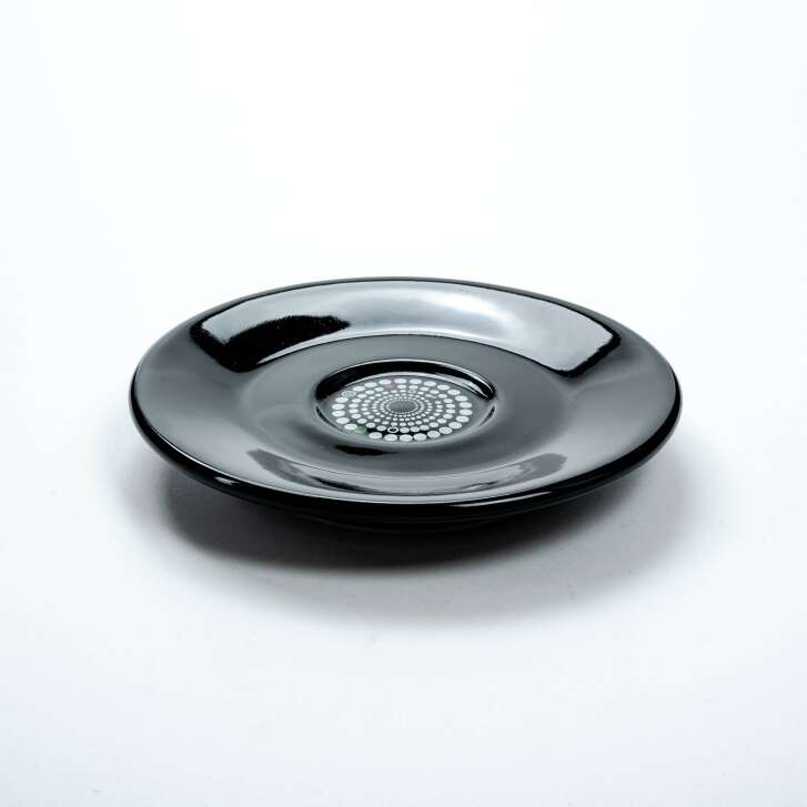 1x Chaqwa coffee saucer black 12cm