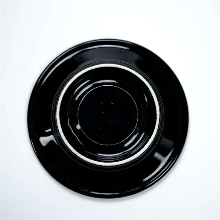1x Chaqwa coffee saucer, black, 12 cm
