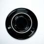 1x Chaqwa coffee saucer black 12cm