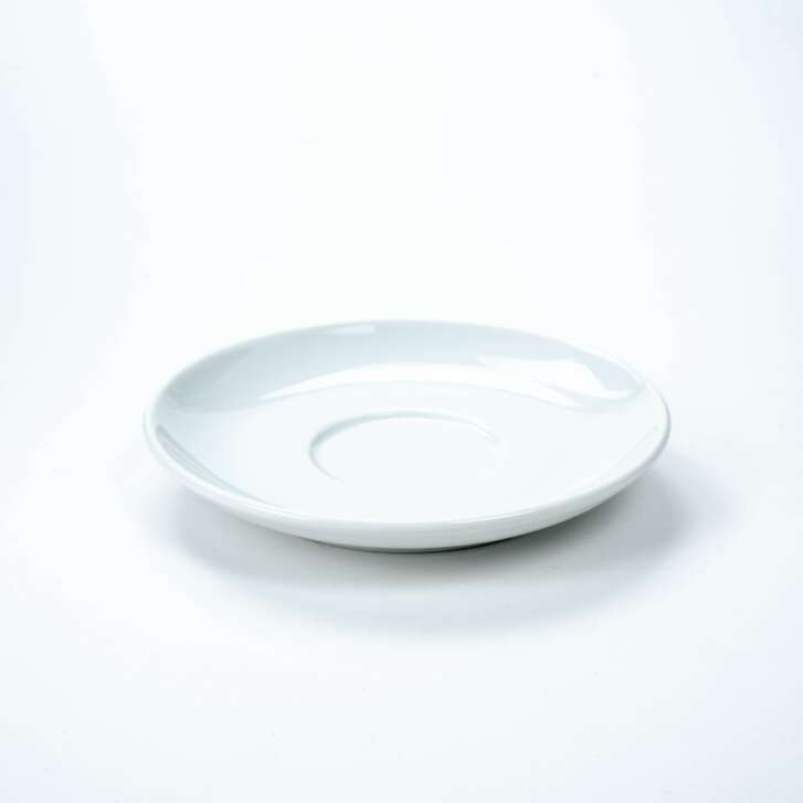 1x Chaqwa coffee saucer white 15cm