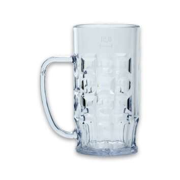 1x Schorm glass reusable beer glass hard plastic 0.5l