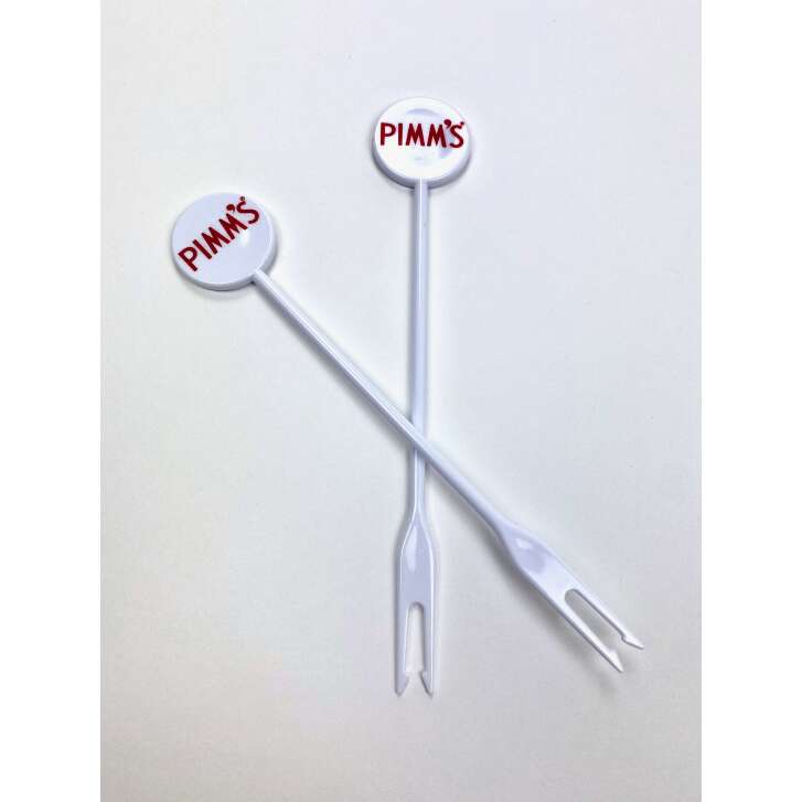100x Pimms Liqueur Fruit Skewer Plastic White