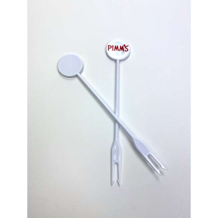 100x Pimms Liqueur Fruit Skewer Plastic White