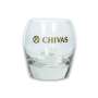6x Chivas Regal glass tumbler gold lettering new version