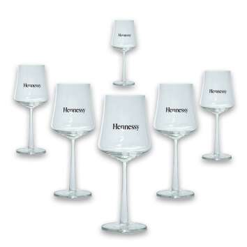 6x Hennessy Cognac Glass Sunset Aperitive Glass VSOP