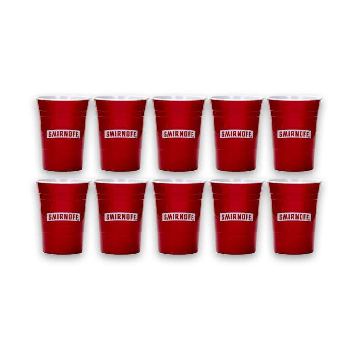 1x Smirnoff Vodka glass reusable Red Cup tumbler