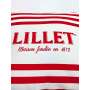 1x Lillet liqueur cushion small approx. 30x30x10cm red/white