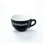 Set Ebay of 1 Chaqwa coffee cup black 0,2l Cappucino new + saucer