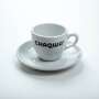 Set Ebay of 1 Chaqwa coffee cup white espresso new + saucer
