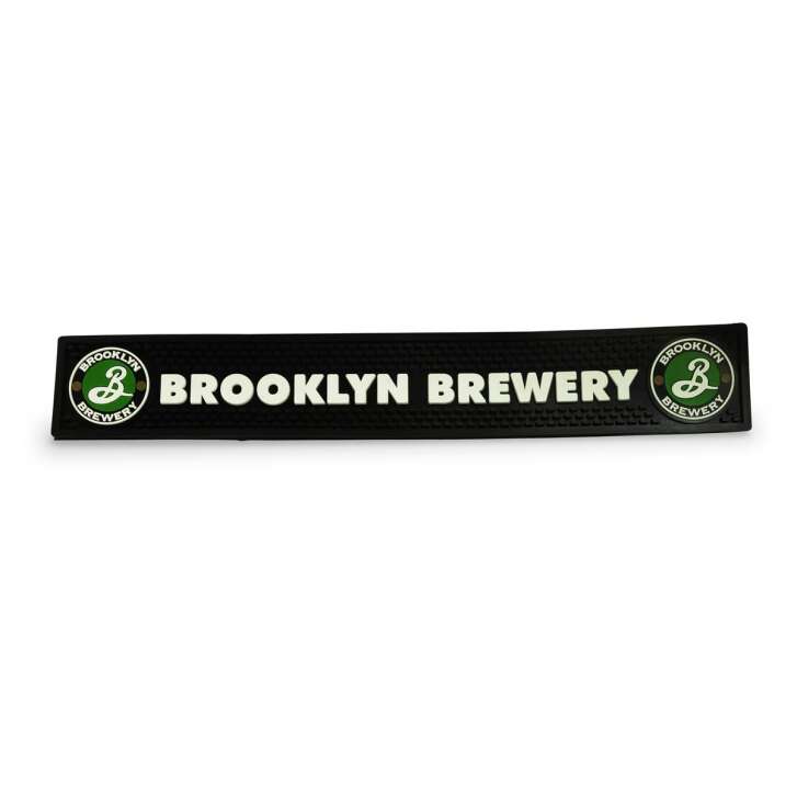 1x Brooklyn Brewery beer bar mat black lettering in logo 60 x 9.5 cm