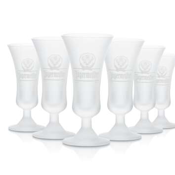 6x Jägermeister liqueur glass shot glass 2cl goblet