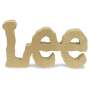 1x Lee Jeans Textiles Advertising Sign Wood "LEE"