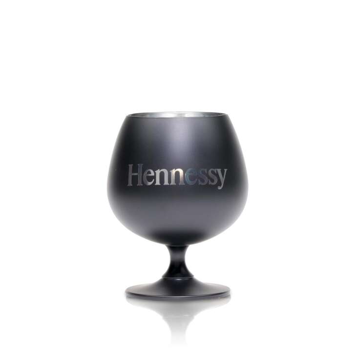 1x Hennessy Cognac glass swivel black matt