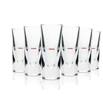 6x Averna Liqueur Glass Rock Glass