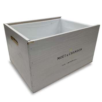 1x Moet Chandon Champagne wooden box Ice Imperial white...