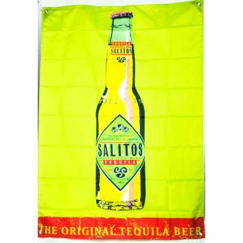 1x Salitos beer flag banner with bottle neon green 95 x...